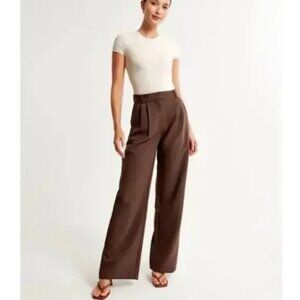 Abercrombie & Fitch Brown Wide Leg Pants